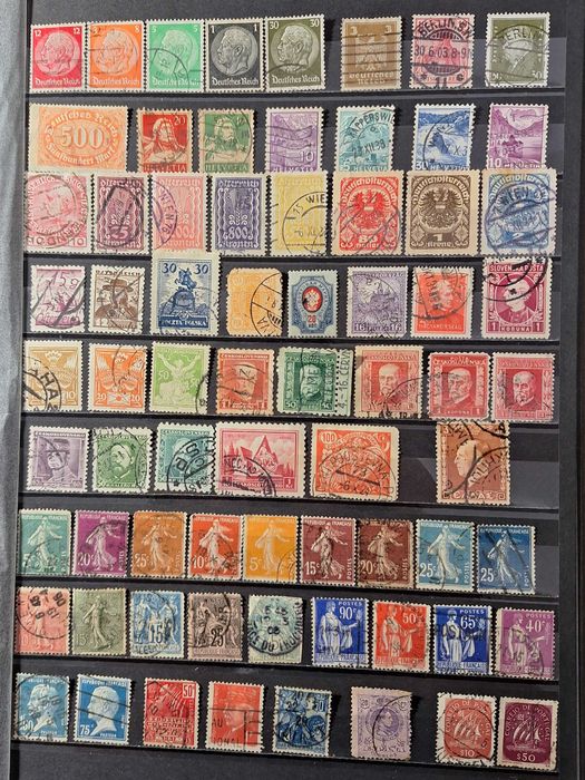 Przed 1945 ponad 220 różnych znaczków pocztowych