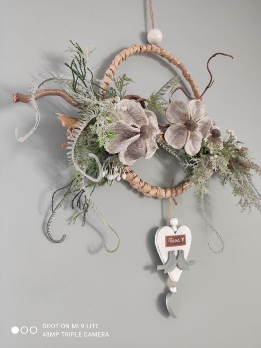 Obręcz wiosenna wianek