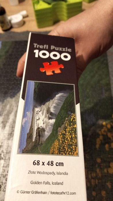 Puzzle 1000 złote wodospady