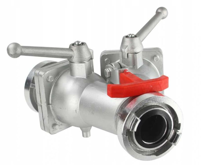 Rozdzielacz kulowy podwójny strażacki 52/52-52mm