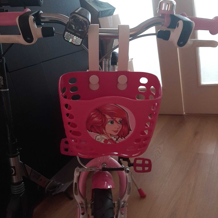Cesto Rosa - Bicicleta ou Trotinete