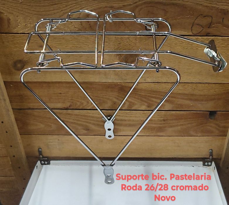 Suporte bagagem/carga pasteleira/city bike/frontal/punhos/pedais/farol
