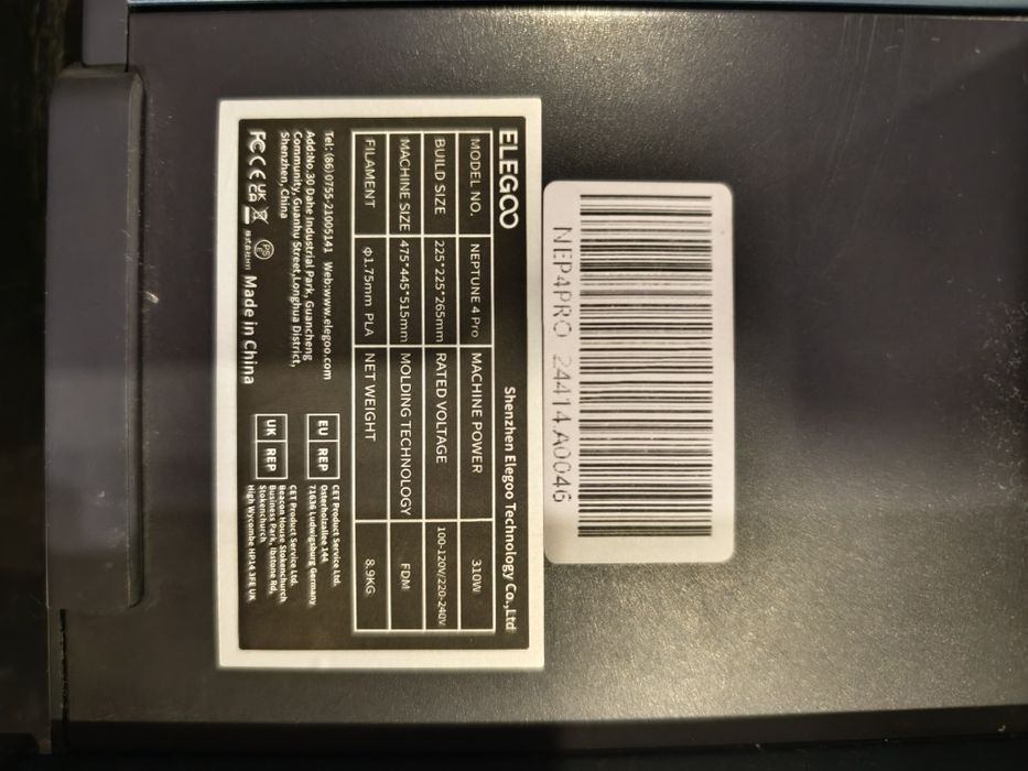 (Como Nova - 1 ano) Elegoo Neptune 4 Pro