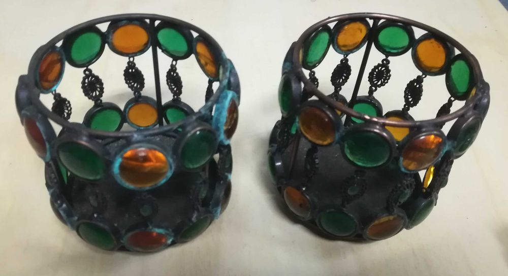 Bases para velas / Peças decorativas (2 unidades)