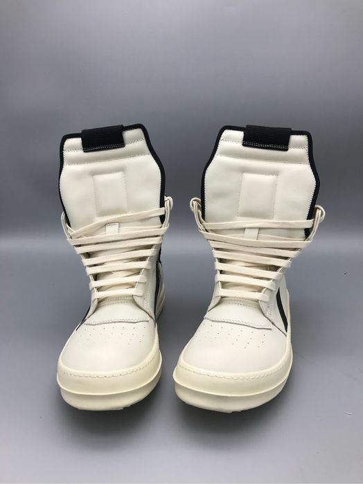 Кросівки Rick Owens Geobasket White/Black/size 37-45/Преміум якість!