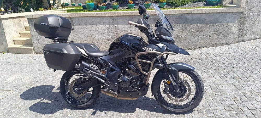 Mota Zontes 350 TX - kit malas faróis de nevoeiro 5565 KM com garantia