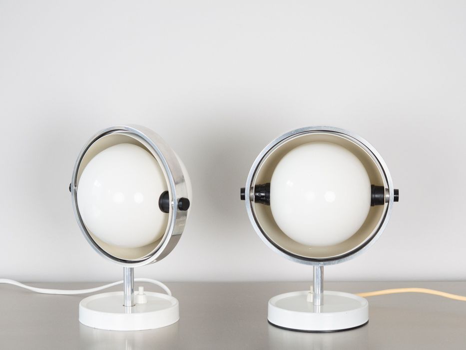 Para lamp biurkowych/kinkietów Moonlight proj. Flemming Brylle, lata 60-te