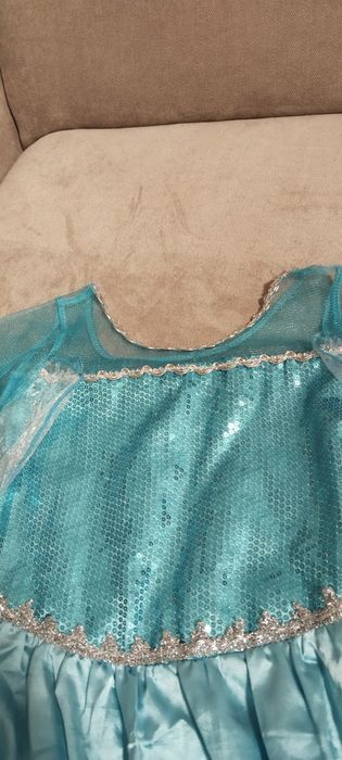 Карнавальний костюм Ельза, новорічне плаття для дівчинки 5-6 років