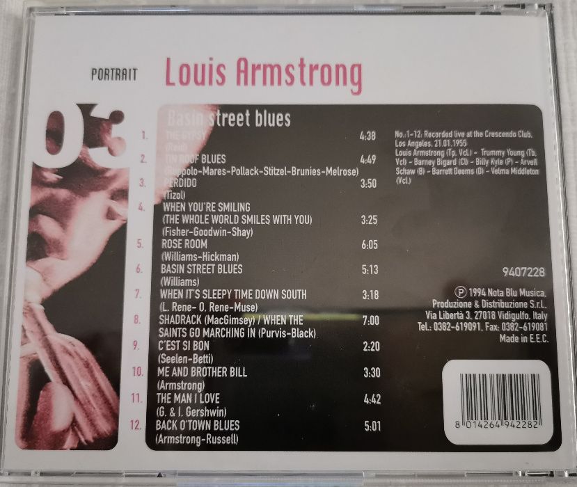 CD - Louis Armstrong - Portrait - Basin Street Blues