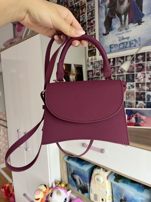 Torebka topshop kolor śliwkowy