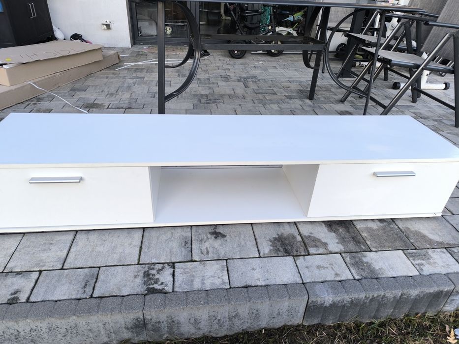 Szafka biała komoda RTV 175 x 30 x 40