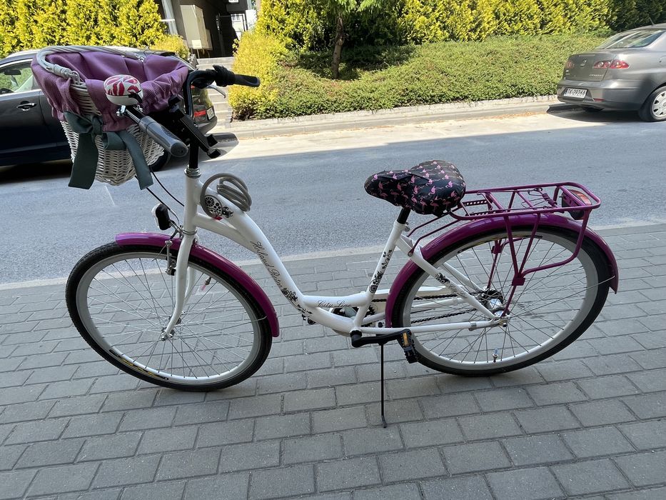 Rower damski miejski 28 cali przerzutki różowy biały Kielce • OLX.pl