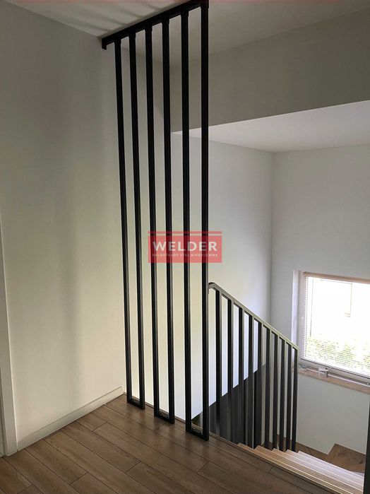 Balustrada Harfa Balustrady nierdzewne Szklane Balkon Antracyt