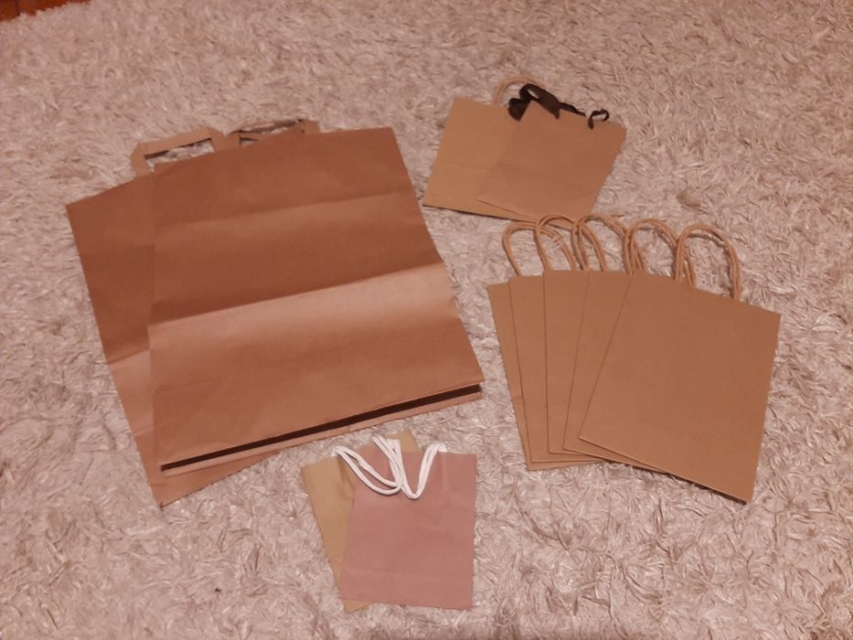 Torby prezentowe z papieru typu kraft