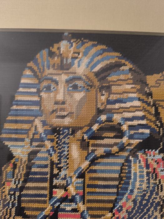 Quadro tapeçaria Tutankhamon