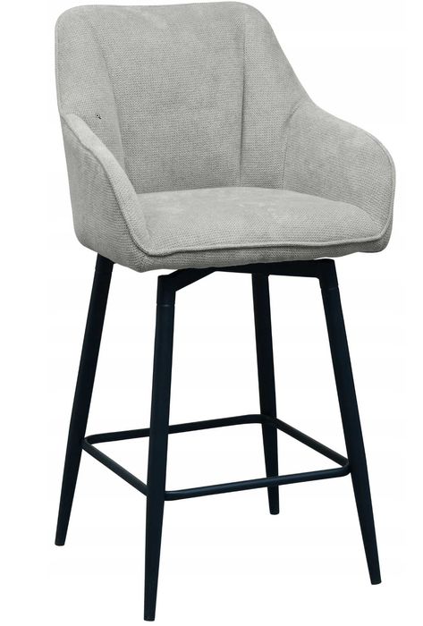 hoker obrotowy szary czarne nogi