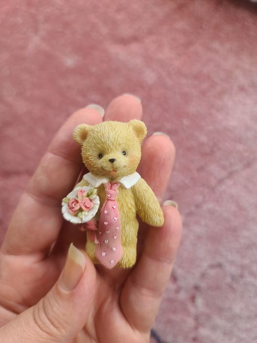 Декор фігурка ведмедик червоне серце