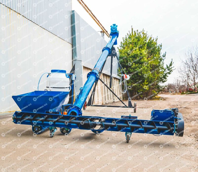 Шнековий навантажувач, шнек для зерна, шнековий погрузчик 159 мм 6 м