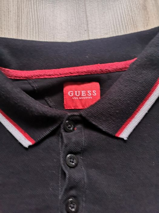 Czarna męska polo GUESS rozmiar L
