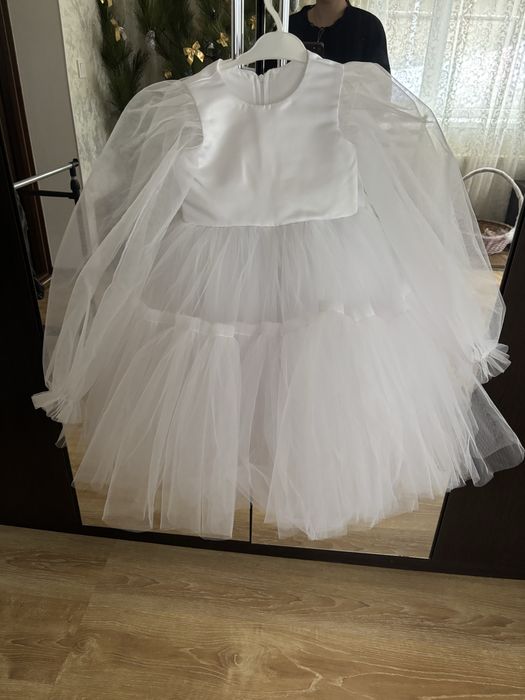 Платье белое (снежинки)