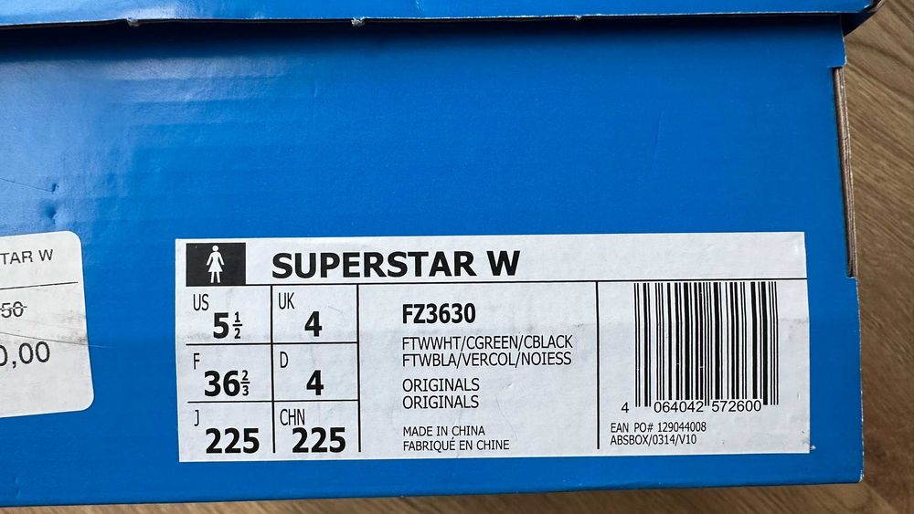 Adidas Superstar W, rozmiar 37