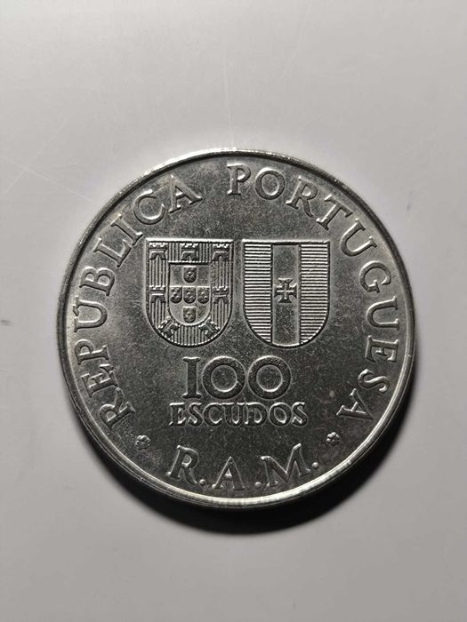 Moeda 100 Escudos 1981 – Região Autónoma da Madeira (Zarco)