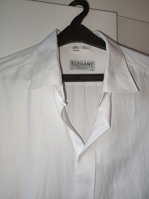 Koszula męska M biała do smokingu