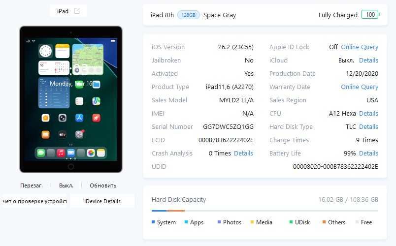 Ipad 8 128Gb 2020 Wifi Чудовий стан