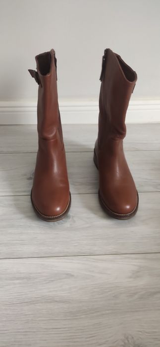 Buty skórzane Massimo Dutti
