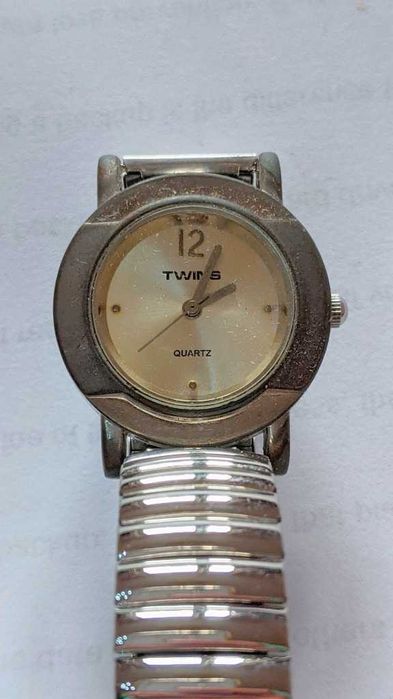 Męski/Damski Twins Zegarek rozszerzalna Bransoletka srebrnoszara Tarcz