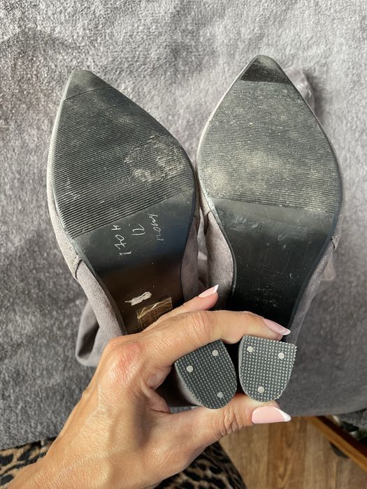 Ботфорти сірі 36.5- 37 розмір весна-осінь