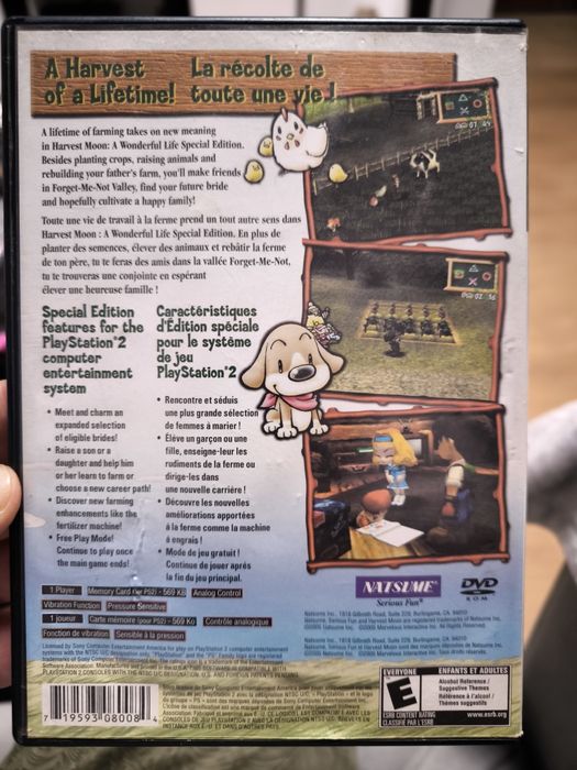 Harvest moon PlayStation 2