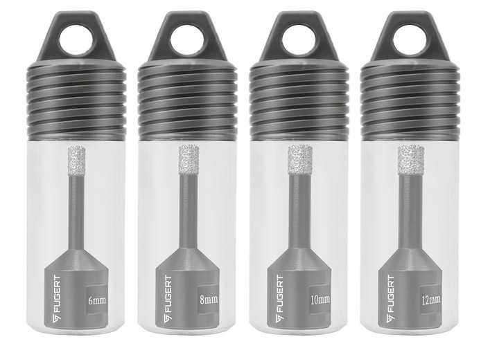 Otwornica diamentowa M14 do płytek gresu zestaw 6–12 mm NOWA