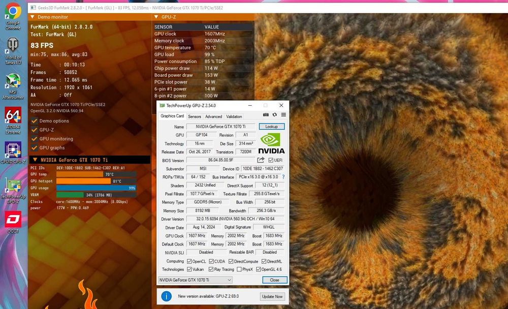 GTX1070ti+ Ryzen 7 2700+ 16Gb DDR4 ігровий компьютер