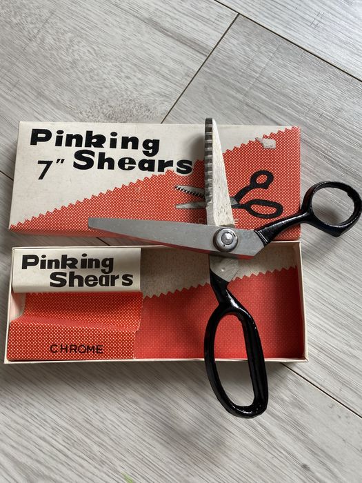 Vintage 7-calowe chromowane nożyczki