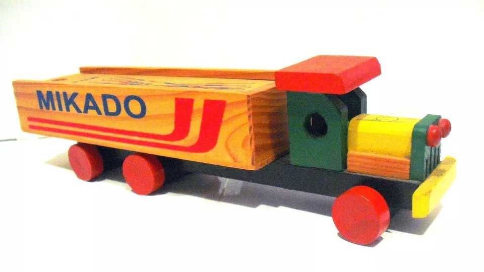 Mikado Game Skill Game  Wooden truck