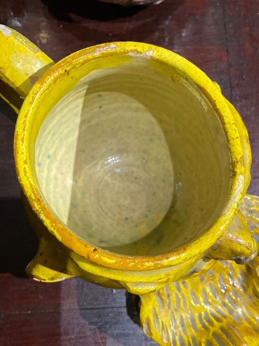 Caneca Cerâmica vidrada Rosa Ramalho Anos 50