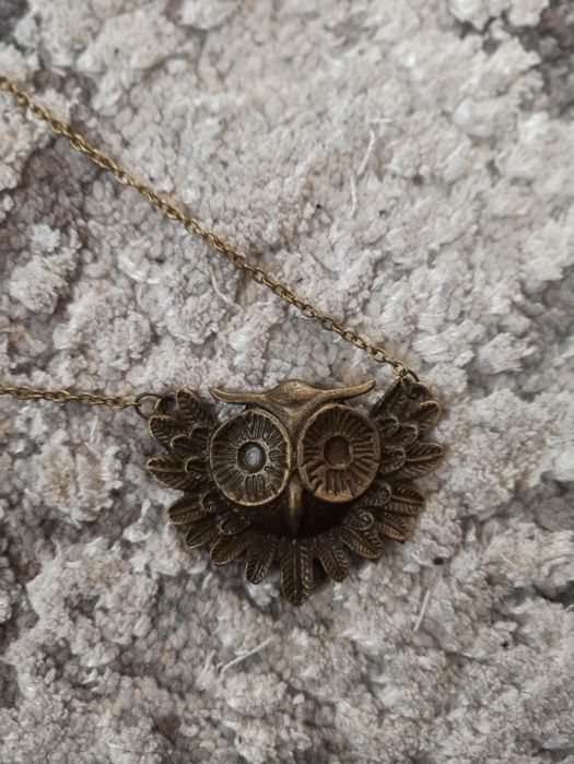 Długi wisiorek sowa