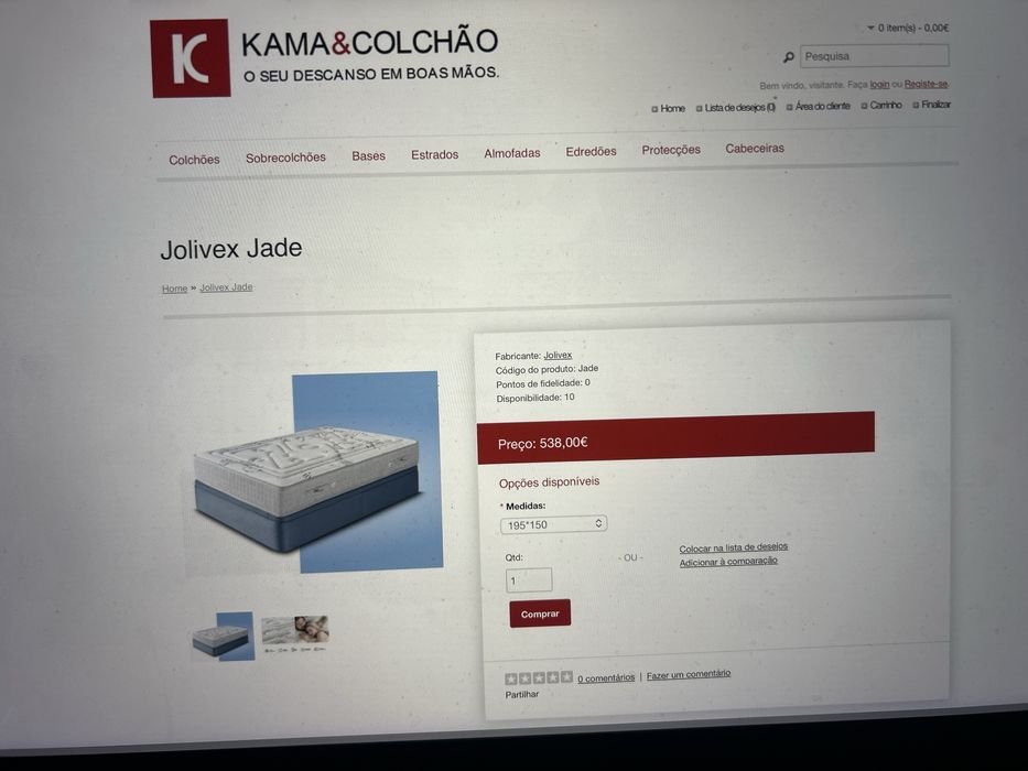 NOVO Cama de casal 1,95x1,50 (pack total)