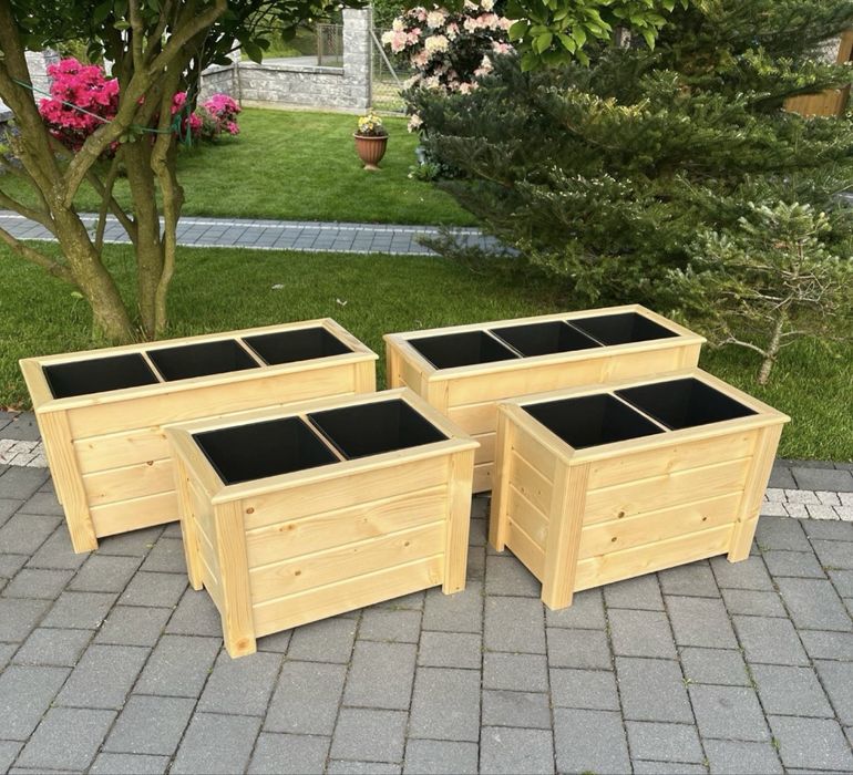 Donice drewniane / skrzynie ogrodowe – solidne, ręcznie robione