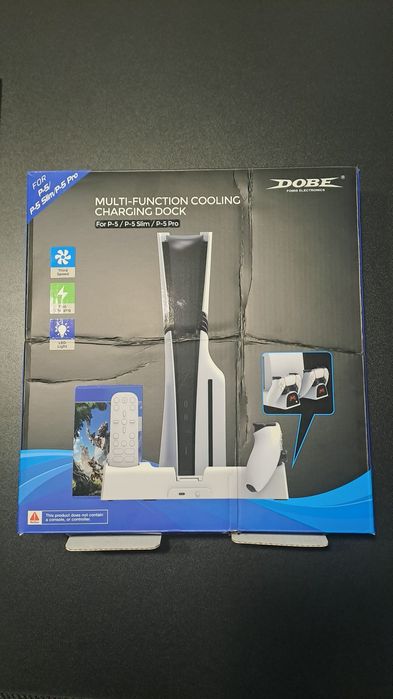 PlayStation 5 podkładka chłodząca i ładująca pady.