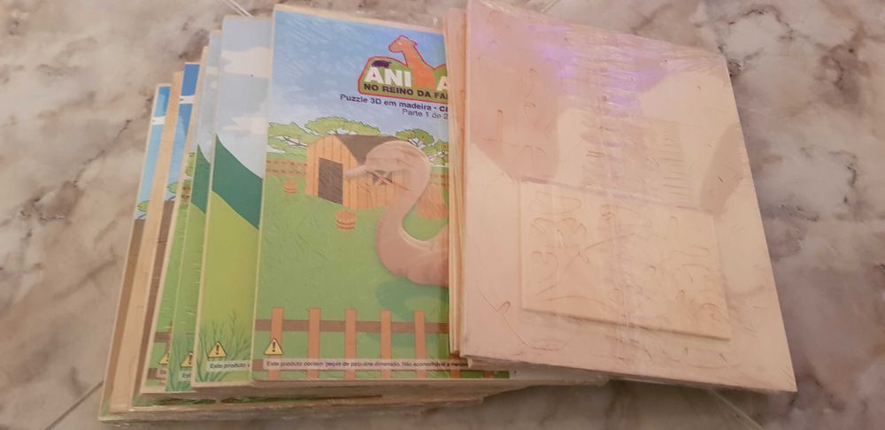 Puzzle 3D em madeira