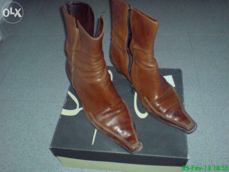 Botins pele camel, nº 39