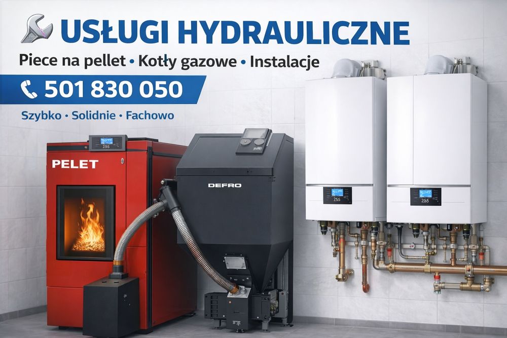 Hydraulik usługi hydrauliczne kotły gazowe  kotły peletowe stalopalne