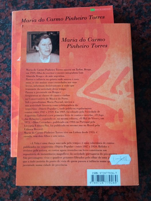 A vida é uma dança marcada pelo tempo - De Mª do Carmo Pinheiro Torres