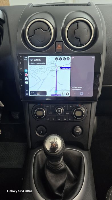 Rádio Nissan Qashqai J10 Android 13 com GPS (Novo)