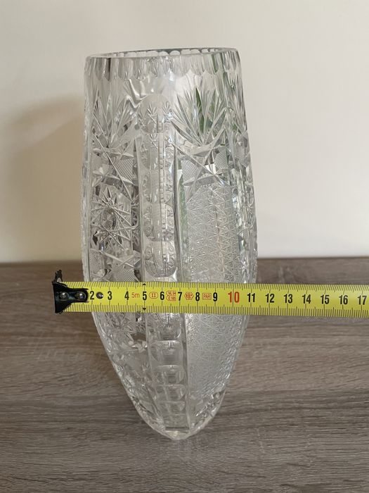 Wazon kryształ PRL wysokość 30cm stan idealny