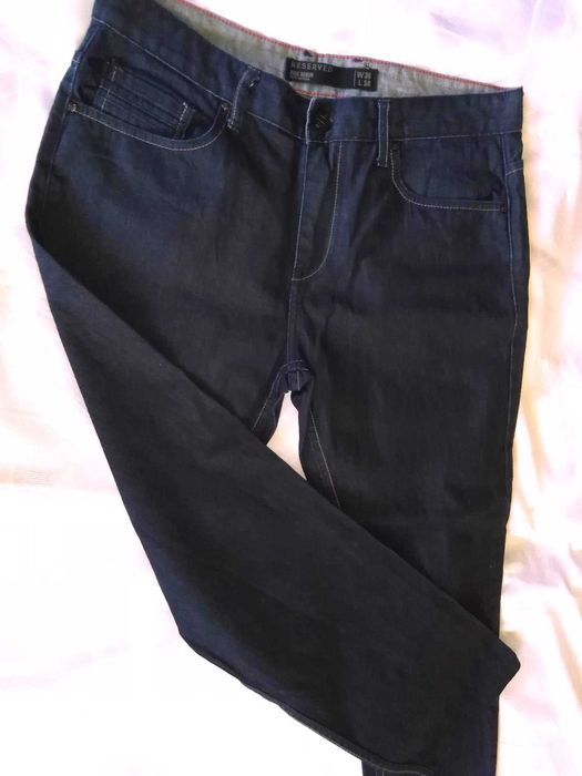 Spodnie męskie Jeans klasyczne granatowe