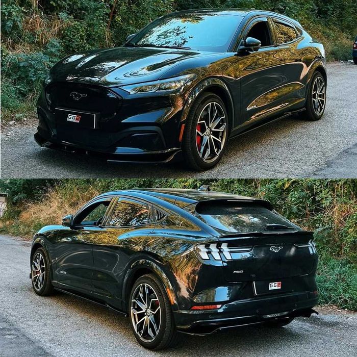 Обвес Ford Mustang Mach-E тюнинг губа юбка диффузор пороги спойлер