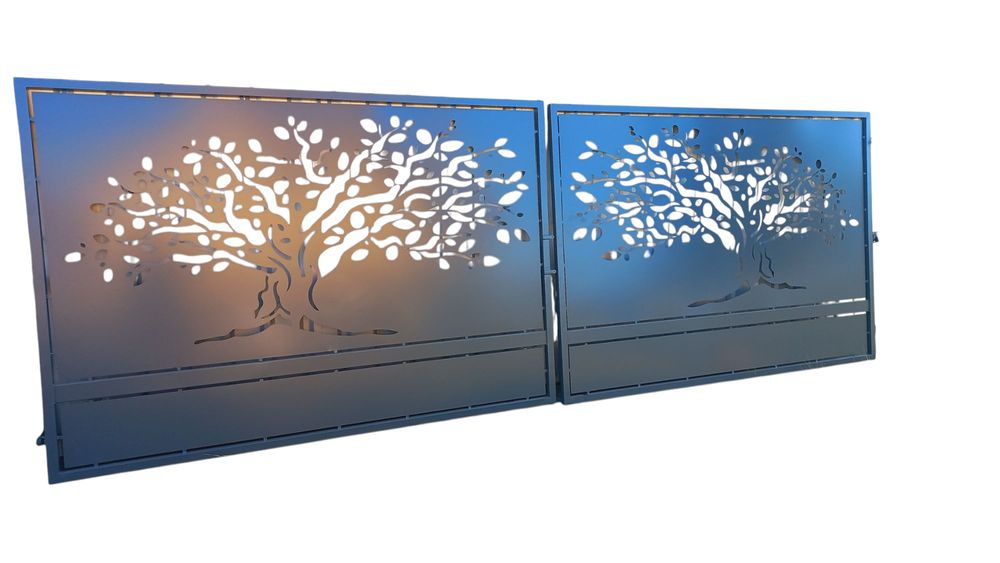 Wysoka brama 170cm szerokość 5m furtka 1m